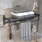 Modern Bathroom Hardware Set Matte Black Metal Bathroom Accessories Kit