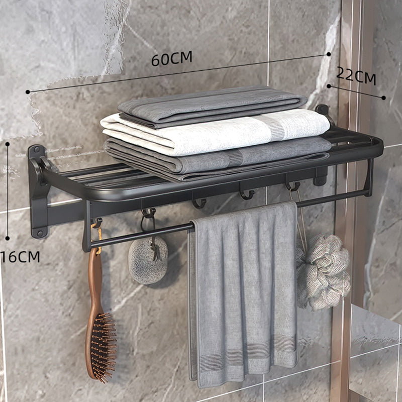 Modern Bathroom Hardware Set Matte Black Metal Bathroom Accessories Kit