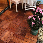 Outdoor Patio Water-Repellant Composite Wood Click Decking Board