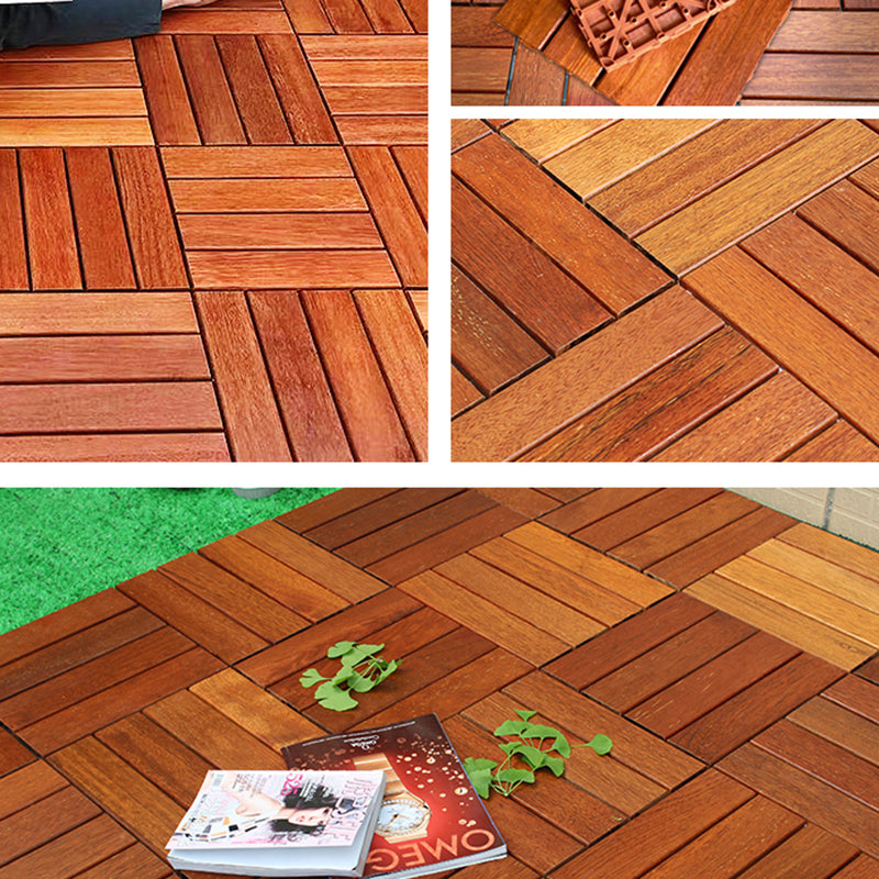 Outdoor Patio Water-Repellant Composite Wood Click Decking Board