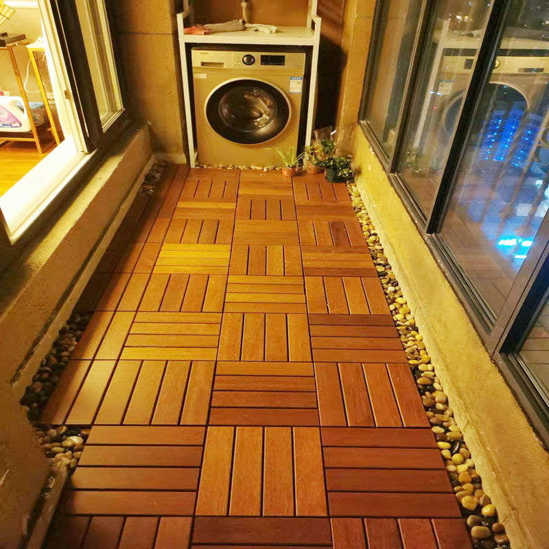 Outdoor Patio Water-Repellant Composite Wood Click Decking Board