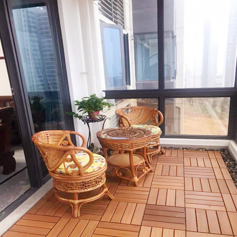 Outdoor Patio Water-Repellant Composite Wood Click Decking Board
