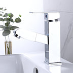 Modern Pull-Out Single-Handle Faucet Bathroom Sink Faucet