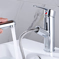 Modern Pull-Out Single-Handle Faucet Bathroom Sink Faucet