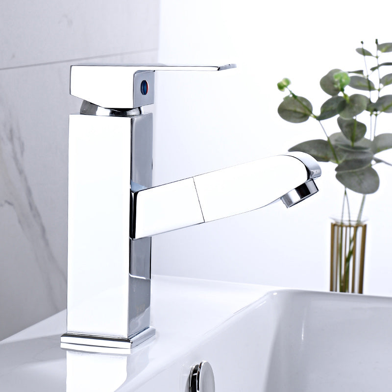 Modern Pull-Out Single-Handle Faucet Bathroom Sink Faucet