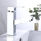 Modern Pull-Out Single-Handle Faucet Bathroom Sink Faucet
