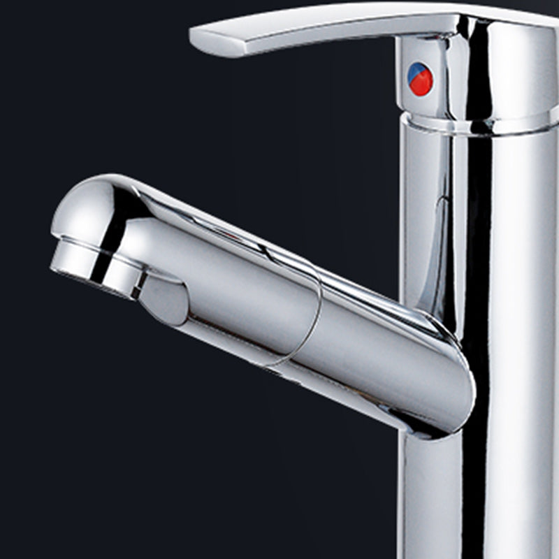 Modern Pull-Out Single-Handle Faucet Bathroom Sink Faucet