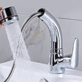 Modern Simple Vessel Sink Faucet High Arc Bathroom Sink Faucet