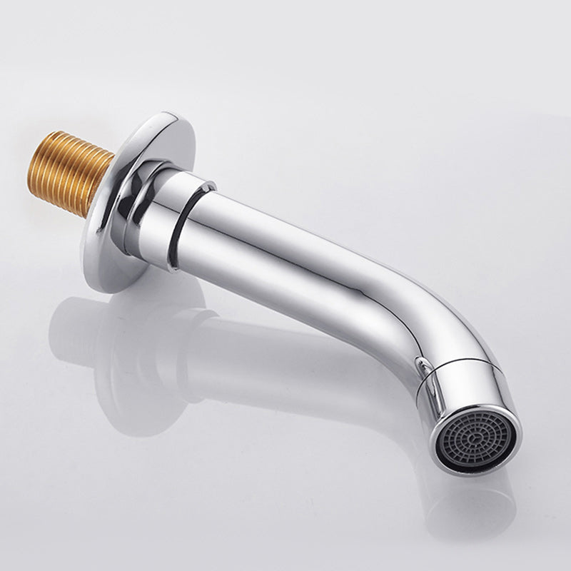 Modern Cross Handle Faucet Monochrome Wall Mounted Bathroom Faucet