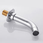 Modern Cross Handle Faucet Monochrome Wall Mounted Bathroom Faucet
