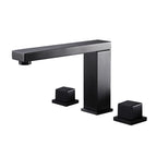 Traditional Roman Bathtub Faucet Set Copper Fixed Deck Mount with Handles