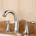 Traditional Roman Bathtub Faucet Set Copper Fixed Deck Mount with Handles