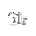 Traditional Roman Bathtub Faucet Set Copper Fixed Deck Mount with Handles