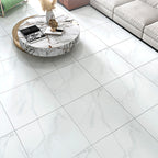 Home Vinyl flooring Peel and Stick Marble look square PVC floor coverings for the living room