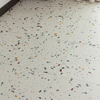 Home Vinyl flooring Peel and Stick Marble look square PVC floor coverings for the living room
