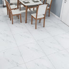 Home Vinyl flooring Peel and Stick Marble look square PVC floor coverings for the living room