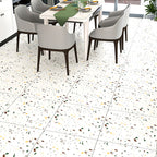 Home Vinyl flooring Peel and Stick Marble look square PVC floor coverings for the living room