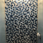 Modern Tile-Peel & Stick Metal Mosaic Tile Hexagon Peel & Stick Subway Tile