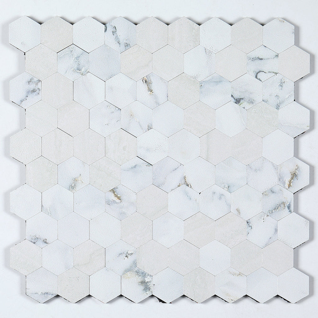 Modern Tile-Peel & Stick Metal Mosaic Tile Hexagon Peel & Stick Subway Tile