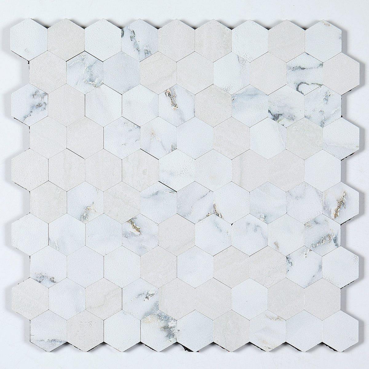 Modern Tile-Peel & Stick Metal Mosaic Tile Hexagon Peel & Stick Subway Tile