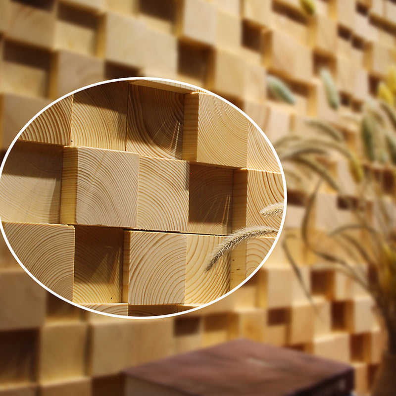 Wood Mosaic Cladding Shiplap Glue Contemporary Interior Wall Cladding