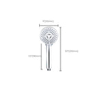 Contemporary Handheld Shower Head Adjustable Spray Pattern Silver Shower Head