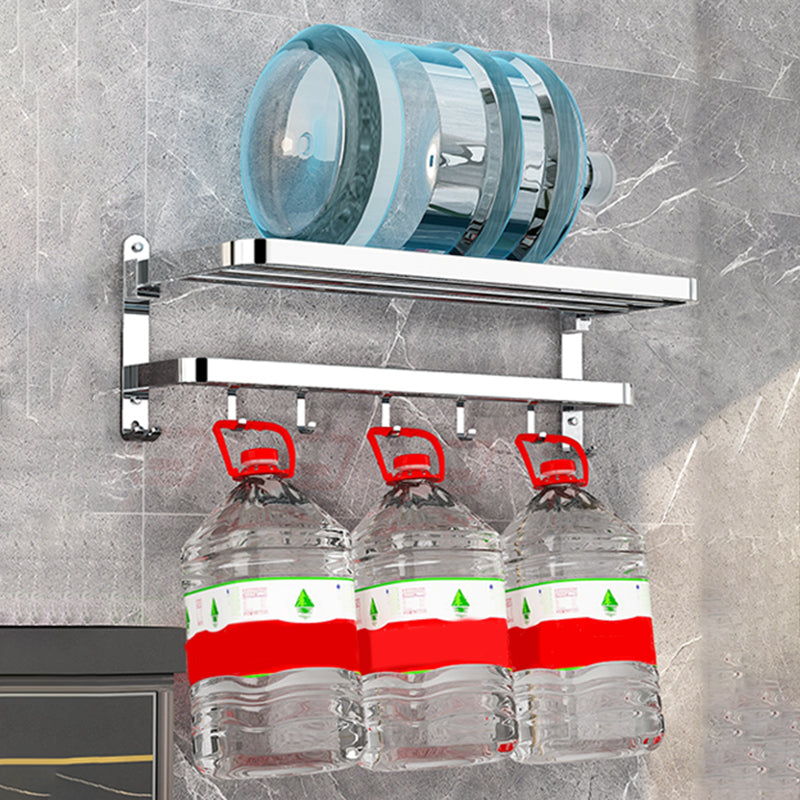 Modern Bathroom Accessory Set Silver Metal Bathroom Accessory