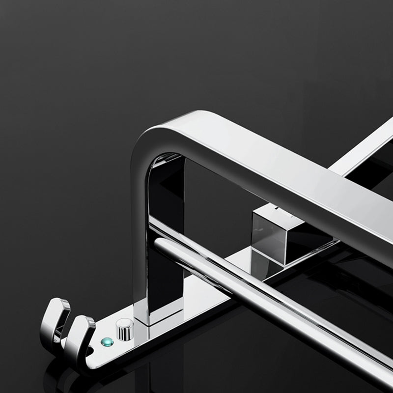 Modern Bathroom Accessory Set Silver Metal Bathroom Accessory
