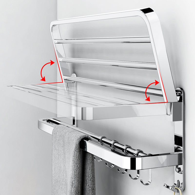 Modern Bathroom Accessory Set Silver Metal Bathroom Accessory