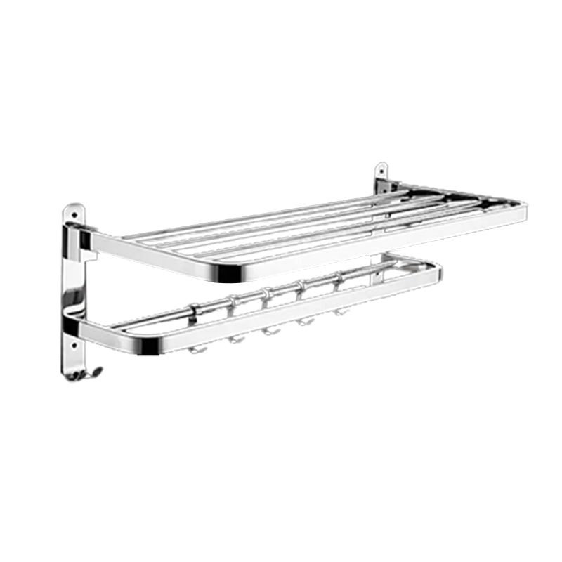 Modern Bathroom Accessory Set Silver Metal Bathroom Accessory