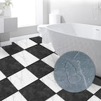 Modern PVC Peel and Stick Tile Floor Marble Look Mold Resistant Vinyl Tiles