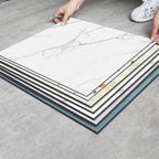 Modern PVC Peel and Stick Tile Floor Marble Look Mold Resistant Vinyl Tiles