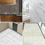 Modern PVC Peel and Stick Tile Floor Marble Look Mold Resistant Vinyl Tiles