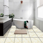 Modern PVC Peel and Stick Tile Floor Marble Look Mold Resistant Vinyl Tiles