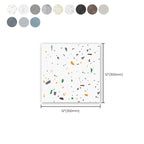 Modern PVC Peel and Stick Tile Floor Marble Look Mold Resistant Vinyl Tiles
