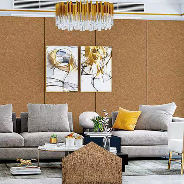 Modern Style Linen Wall Panel Living Room Removable Wall Covering