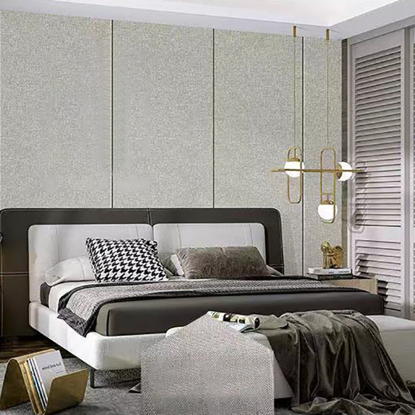 Modern Style Linen Wall Panel Living Room Removable Wall Covering