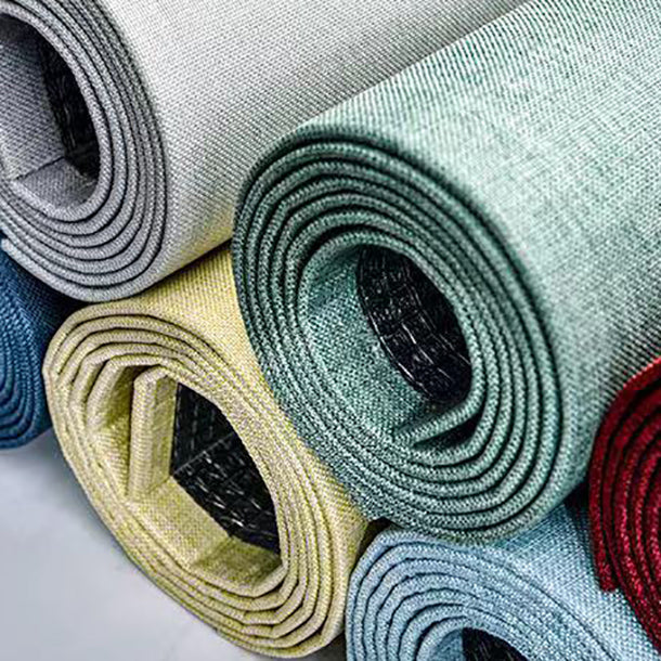 Modern Style Linen Wall Panel Living Room Removable Wall Covering