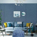 Modern Style Linen Wall Panel Living Room Removable Wall Covering