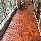 Modern Style Square Wood Flooring Corrosion Resistant Outdoor Wood Flooring