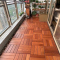Modern Style Square Wood Flooring Corrosion Resistant Outdoor Wood Flooring