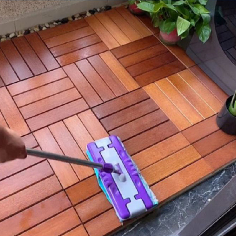 Modern Style Square Wood Flooring Corrosion Resistant Outdoor Wood Flooring
