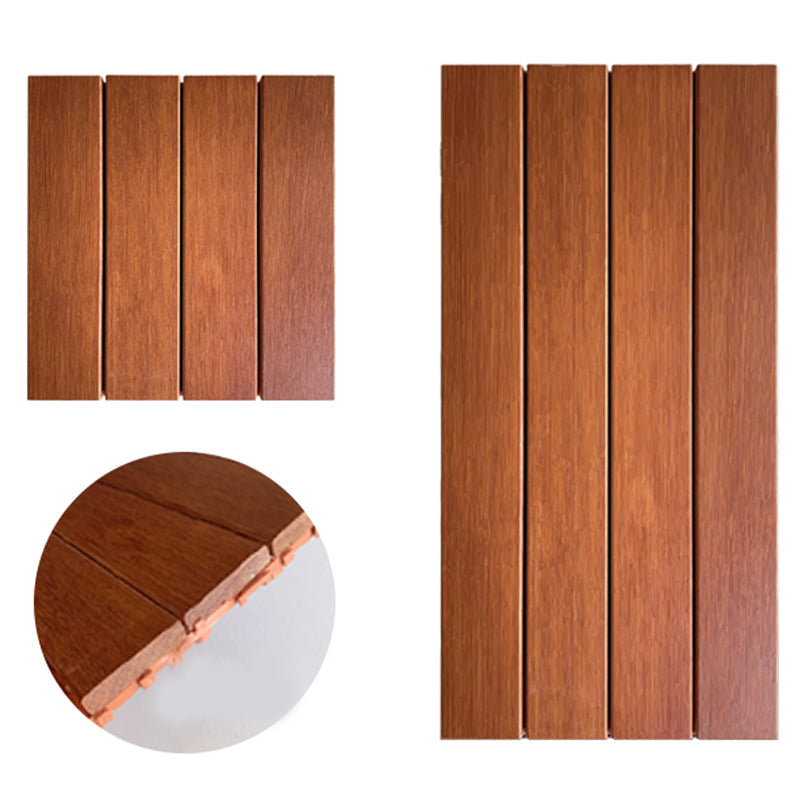 Modern Style Square Wood Flooring Corrosion Resistant Outdoor Wood Flooring
