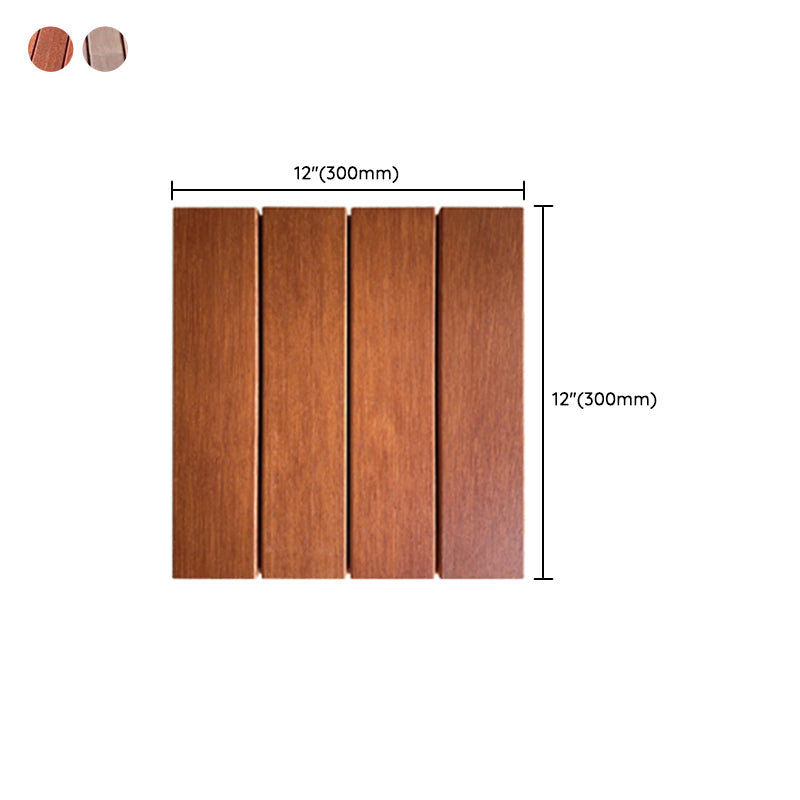 Modern Style Square Wood Flooring Corrosion Resistant Outdoor Wood Flooring