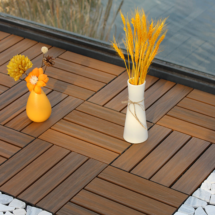 Deck Plank drilled hardwood tiles exterior flooring