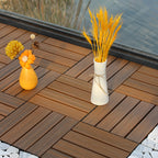 Deck Plank drilled hardwood tiles exterior flooring