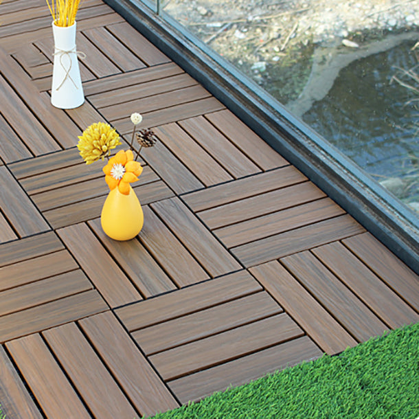Deck Plank drilled hardwood tiles exterior flooring