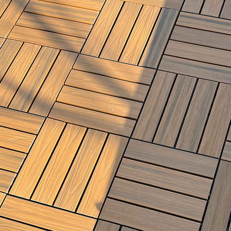 Deck Plank drilled hardwood tiles exterior flooring