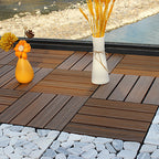 Deck Plank drilled hardwood tiles exterior flooring