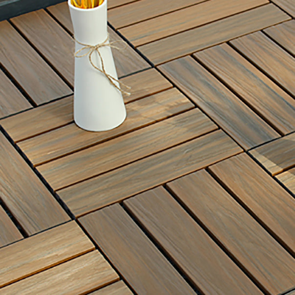 Deck Plank drilled hardwood tiles exterior flooring
